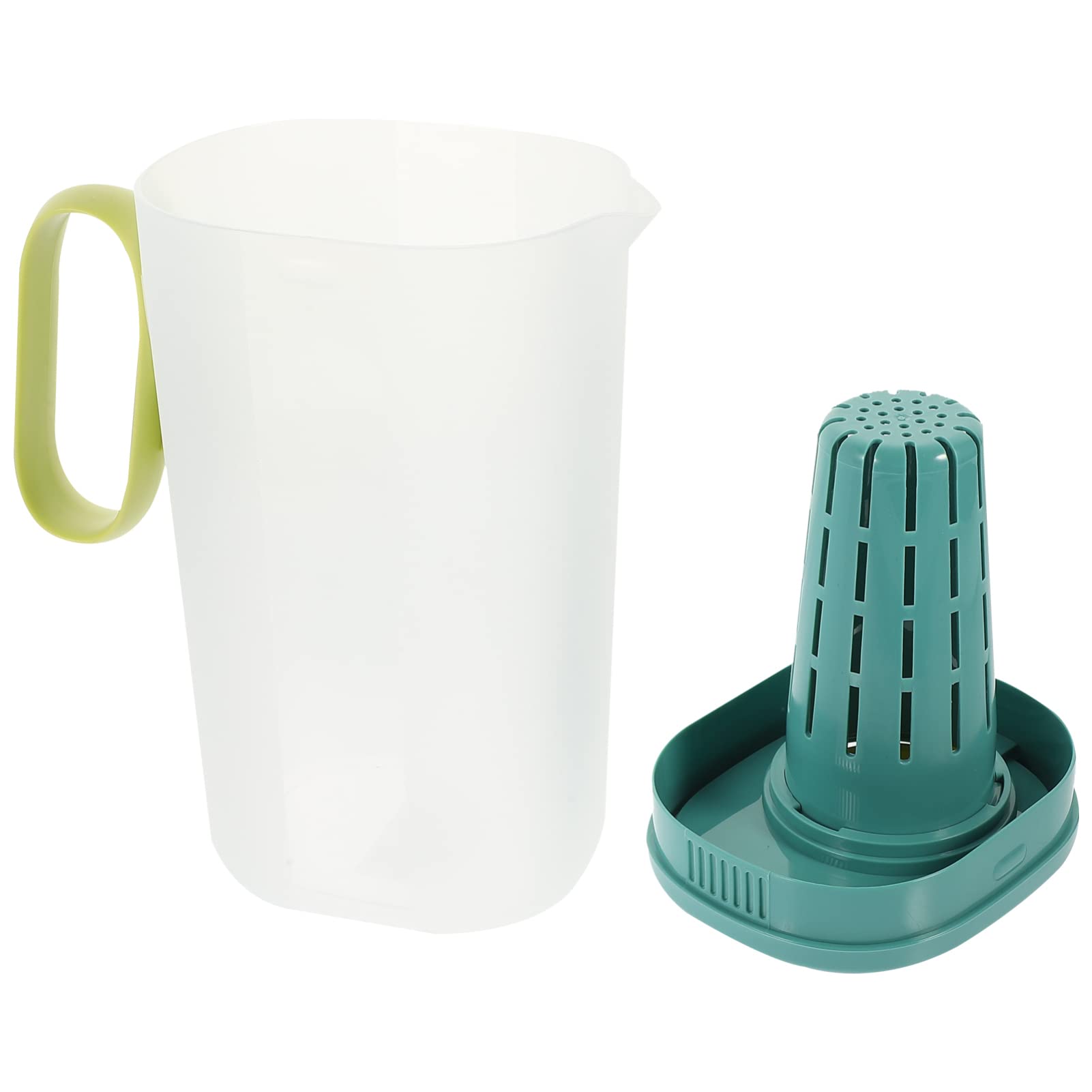 Large Plastic Water Pitcher with Lid - 2.5L BPA-Free Cold Beverage Pitcher for Infused Drinks, Iced Tea & Lemonade | Kitchen Serveware for Parties, Picnics & Outdoor Gatherings (Green)