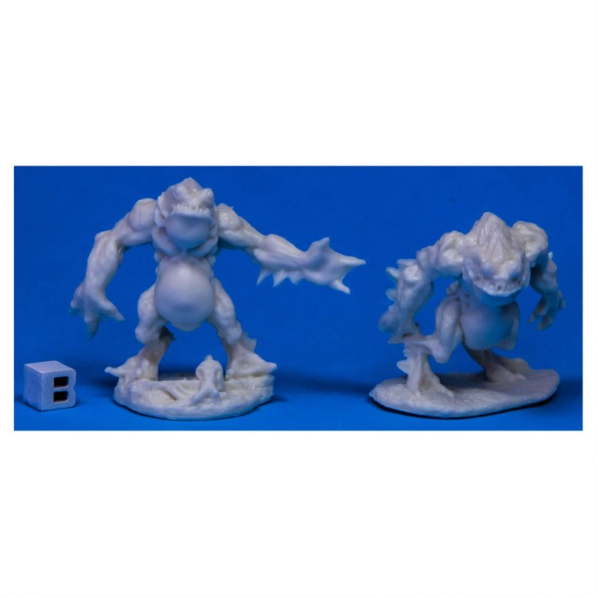 Reaper Miniatures Deep Ones Warriors (2) 77519 Bones Unpainted RPG D&D Miniature Figures for Tabletop Gaming & Dungeons & Dragons Campaigns