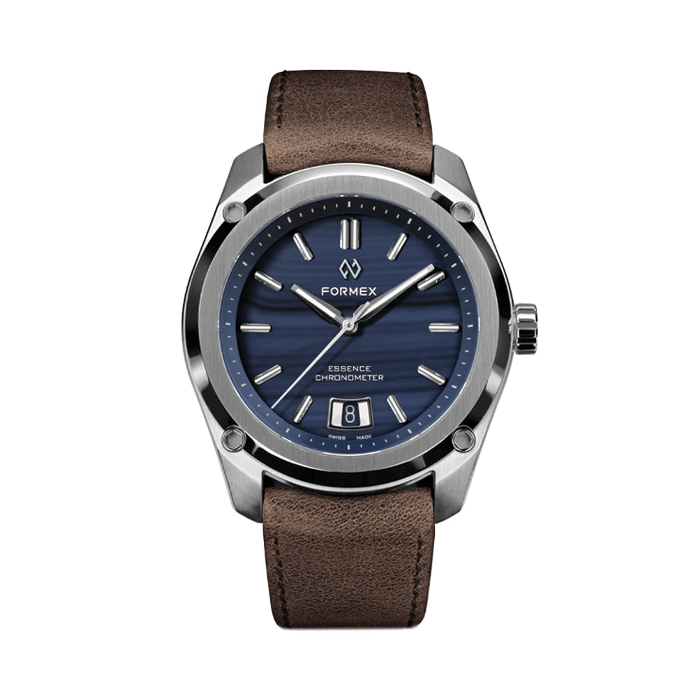 Premium Essence Chronometer 39mm Blue Agate Watch - Luxury Men's Automatic Timepiece for Business, Formal Events & Everyday Wear