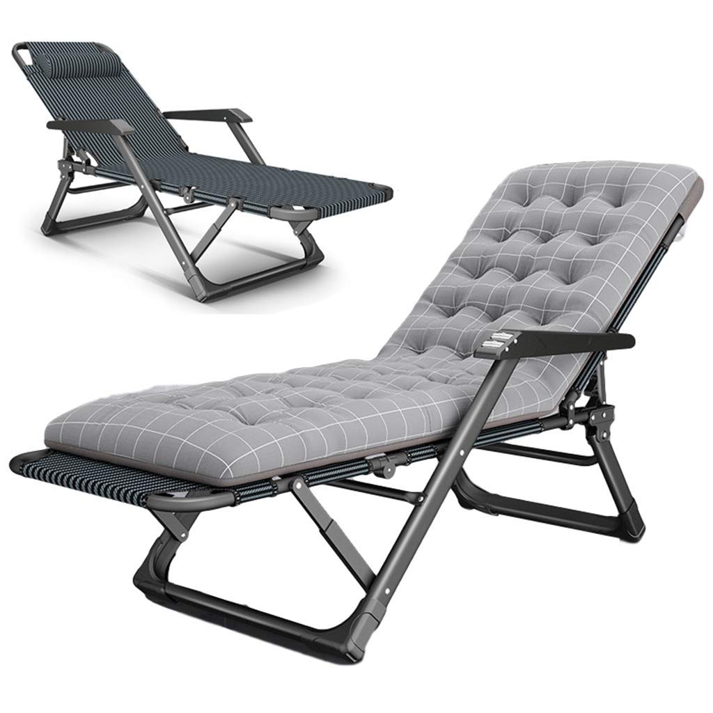 Portable Recliner Lounge Chair - 5 Adjustable Positions for Indoor/Outdoor Use