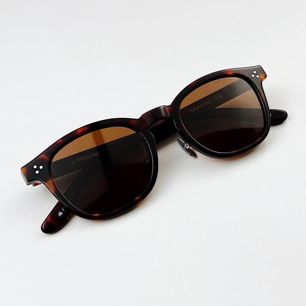 Stylish Unisex Black Square Acetate Sunglasses with Full Rim - UV Protection for Men & Women - Perfect for Driving, Beach, and Outdoor Activities