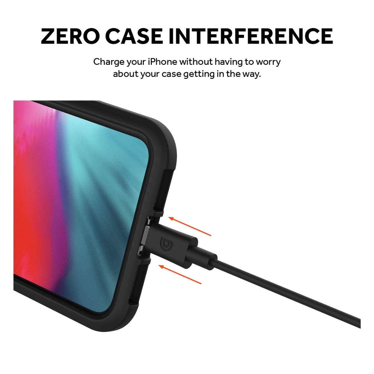 Griffin USB-C to Lightning Cable 3FT - Fast Charging & Sync for iPhone, iPad - Durable Nylon Braided Black Cable for Home, Office, Travel