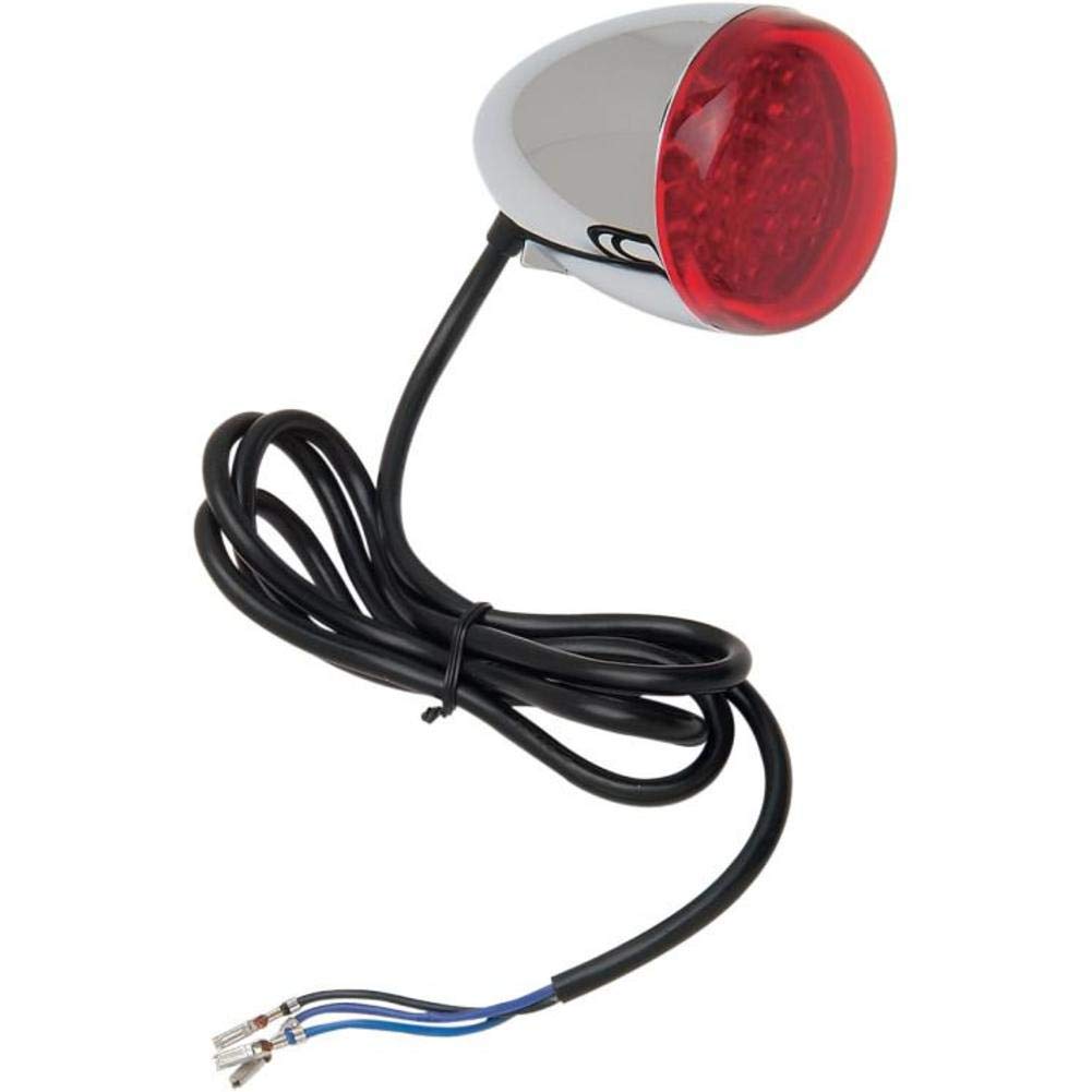 Chris Products Turn Signal Bullet LED - Red 8500R-LED Motorcycle Indicator Light for Harley, Cruiser & Chopper Bikes - High Visibility Safety Lighting