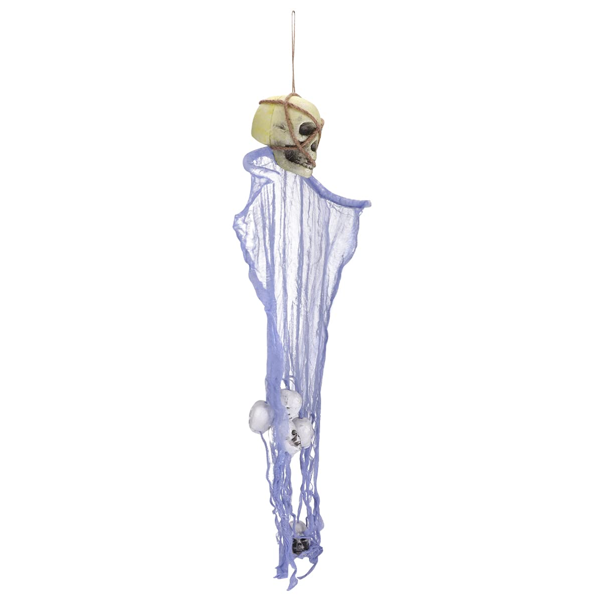 ULTNICE Halloween Skull Hanging Decor - Spooky Skeleton Ornament for Halloween Party, Bar & Home Decoration | Creative Hanging Props for Indoor & Outdoor Halloween Decorations