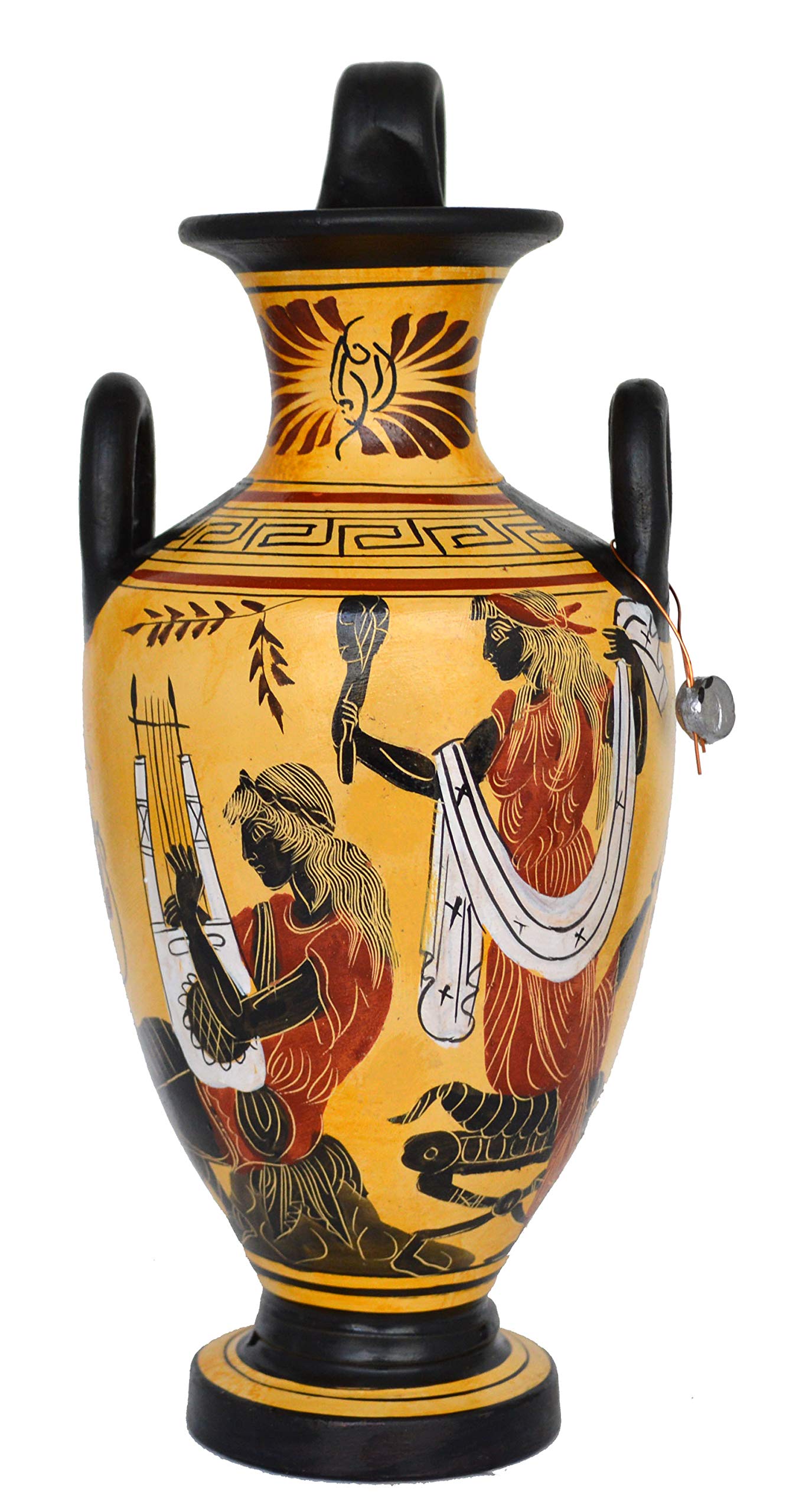Greek Mythology Vase - Handcrafted Aphrodite, Apollo, Poseidon Oinochoe Amphora Pottery for Home Decor & Ancient Greek Theme Parties