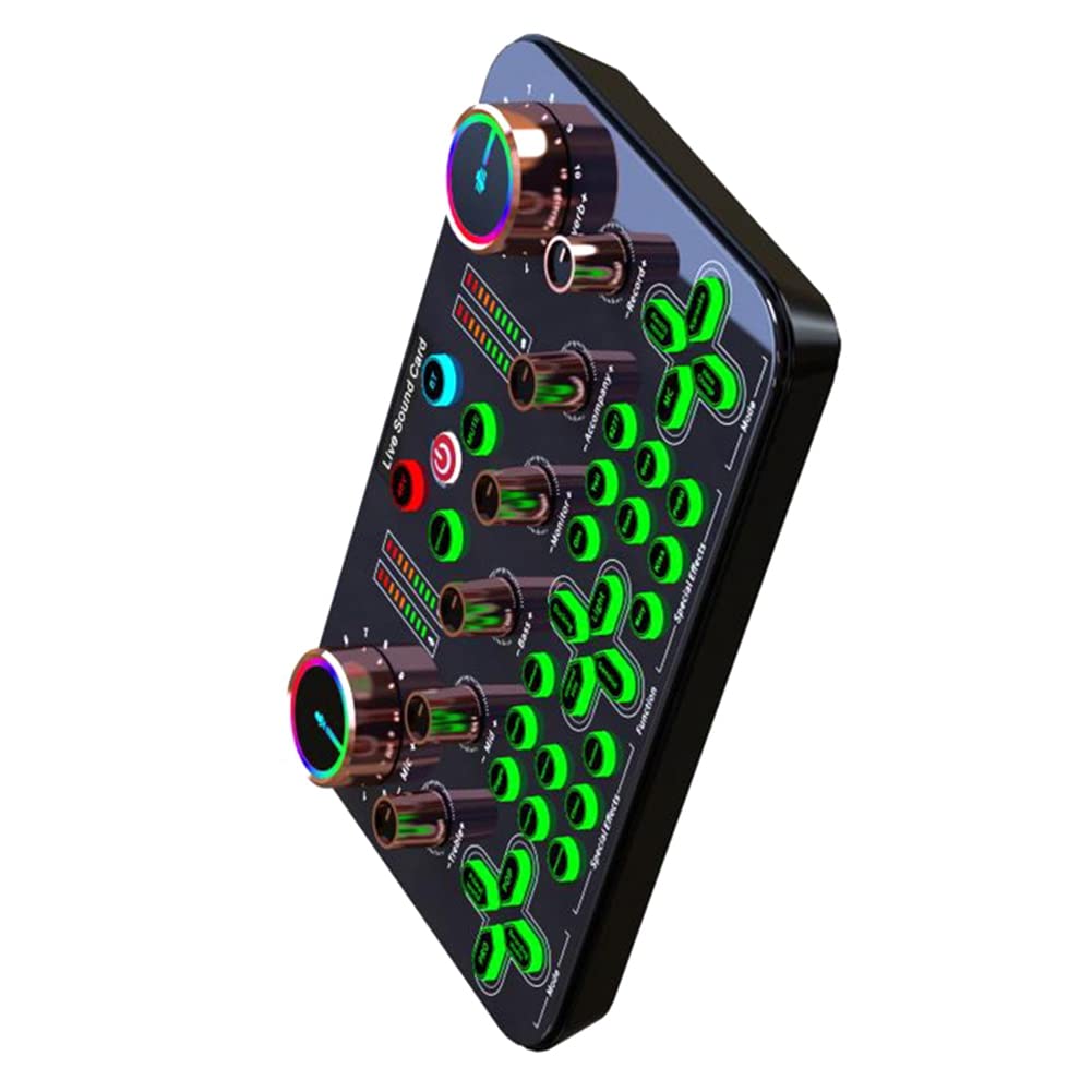 Professional Zunedhys K600 Audio Sound Card Mixer - Universal Live Broadcast Equipment for Mobile, PC & Streaming | Perfect for Podcasting, Gaming & Music Production