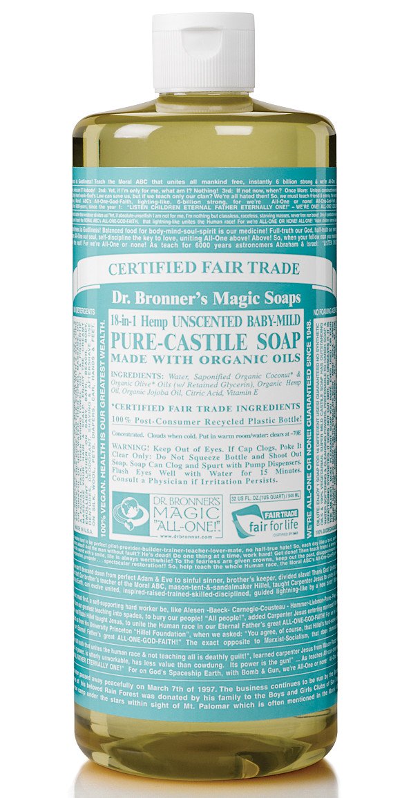 Organic Baby Mild Castile Liquid Soap by Dr. Bronner's - Pack of 8 | Gentle, Hypoallergenic & Vegan | Perfect for Baby Bath, Sensitive Skin & Eco-Friendly Home Use