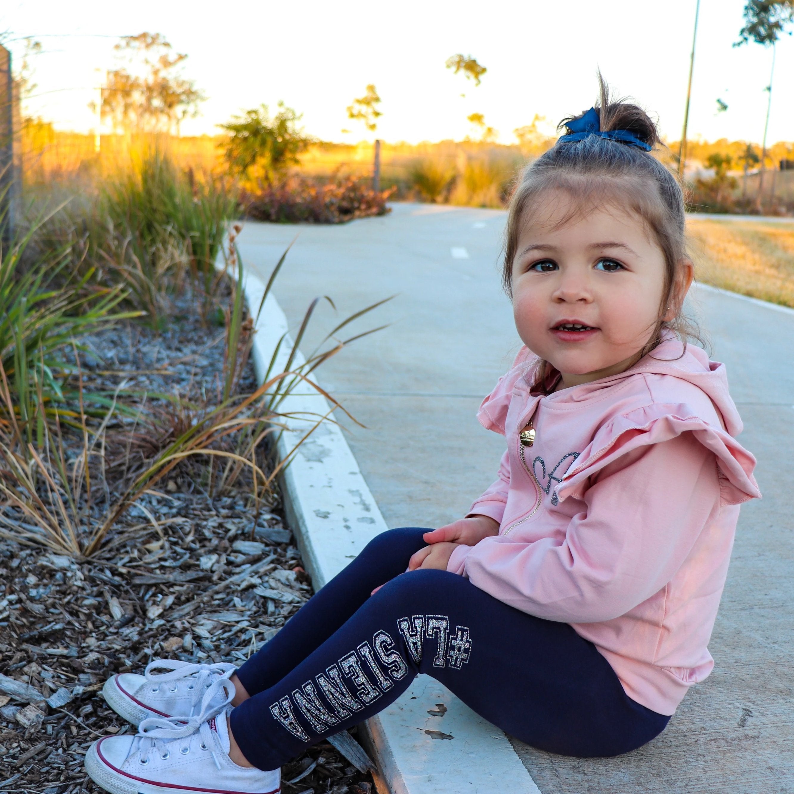 Custom Navy Vinyl Leggings with Personalized Name - Perfect for Yoga, Workouts & Casual Wear