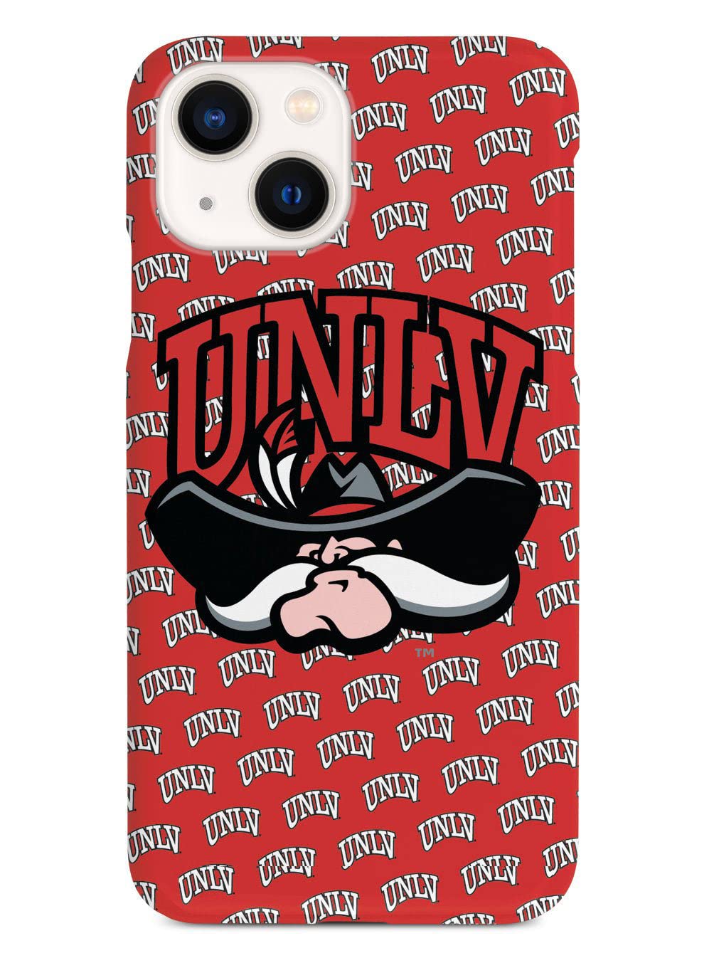 3D Textured iPhone 15 Plus Case with Rubber Bumper - Protective UNLV Rebels Phone Cover for Apple iPhone 15 Plus - Perfect for UNLV Students, Alumni & Fans - Show Your School Spirit at Games & Campus Events