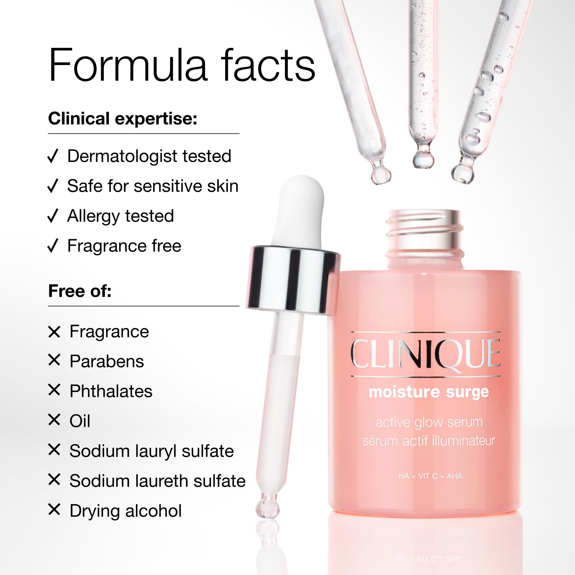 Clinique Moisture Surge™ Active Glow Serum 30ml - Hydrating Facial Serum for Radiant Skin | Perfect for Daily Skincare Routine & Travel