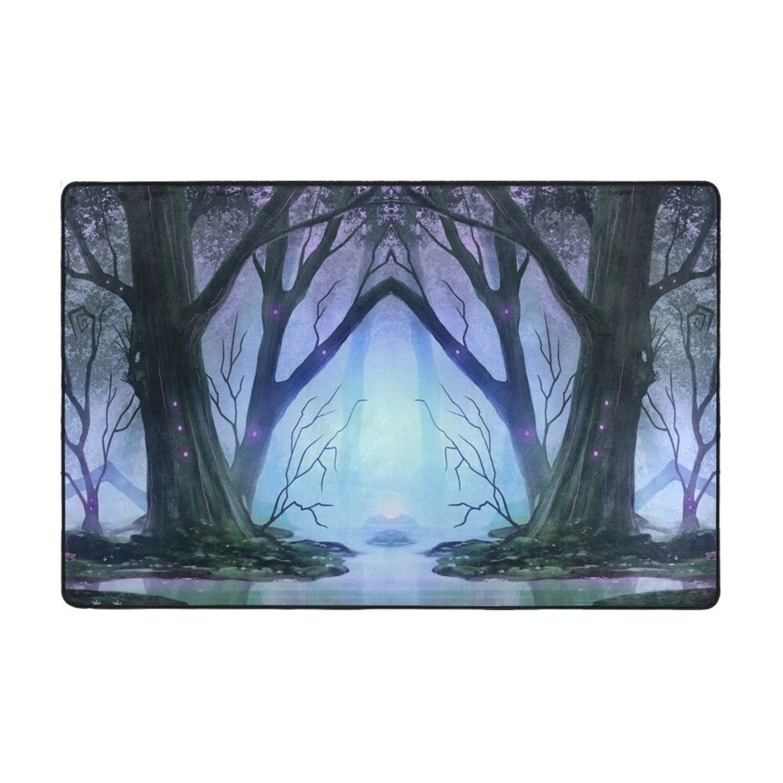 Swamp Landscape Area Rug - Non-Slip Indoor Outdoor Carpet for Living Room, Bedroom, Entryway - Waterproof Doormat & Bath Mat - Perfect for Home Decor, Front Door, Patio (One Size)
