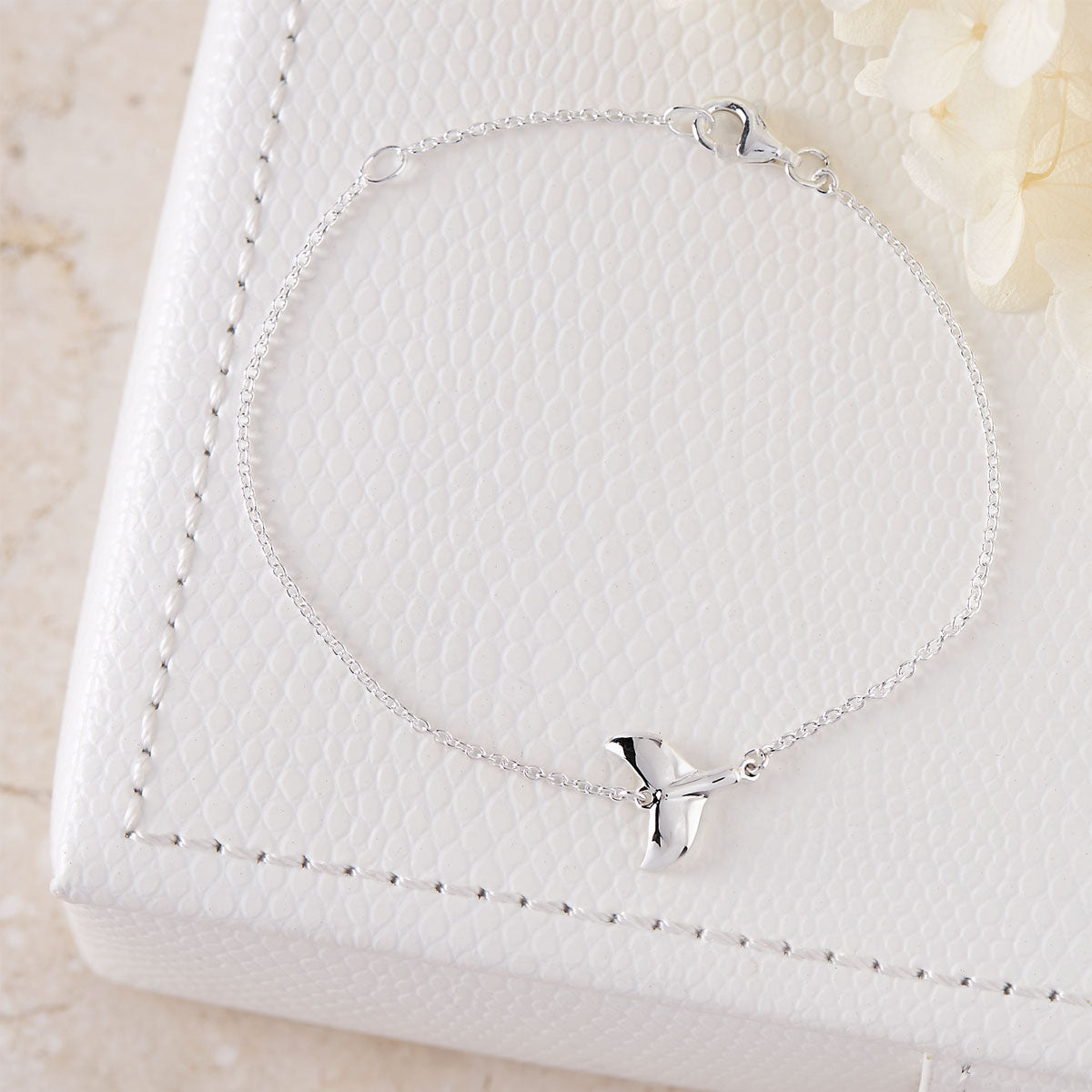 Avalon Whale Tail Bracelet for Women - Sterling Silver Adjustable Bangle - Boho Beach Jewelry Gift for Her - Perfect for Summer Vacations & Ocean Lovers