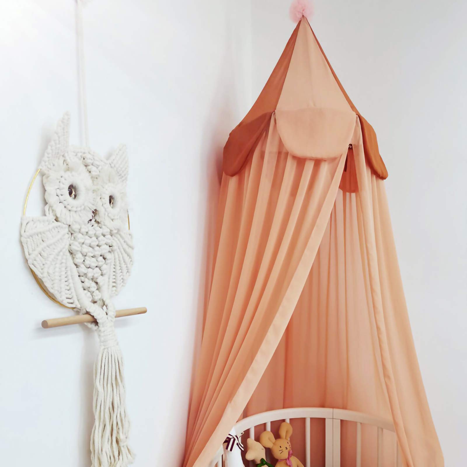 Yudanny Hanging Mosquito Net - Lightweight & Breathable Baby Bed Canopy for Toddlers, Nursery & Playroom Decor - Perfect for Indoor/Outdoor Use, Camping & Travel Protection