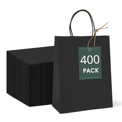 Black 8x4.25x10 Inch 400Pcs