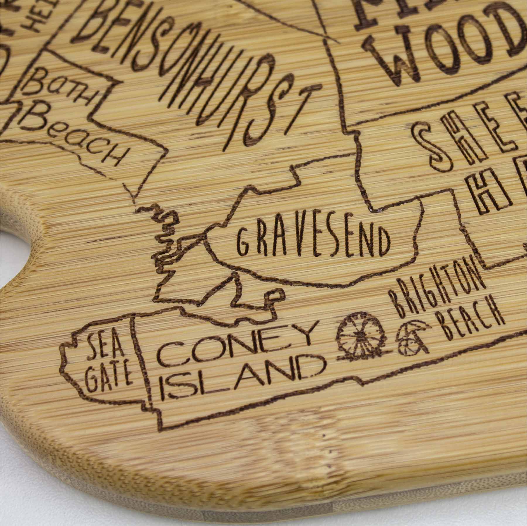 Premium Brooklyn Style Wood Cutting Board - 13.5