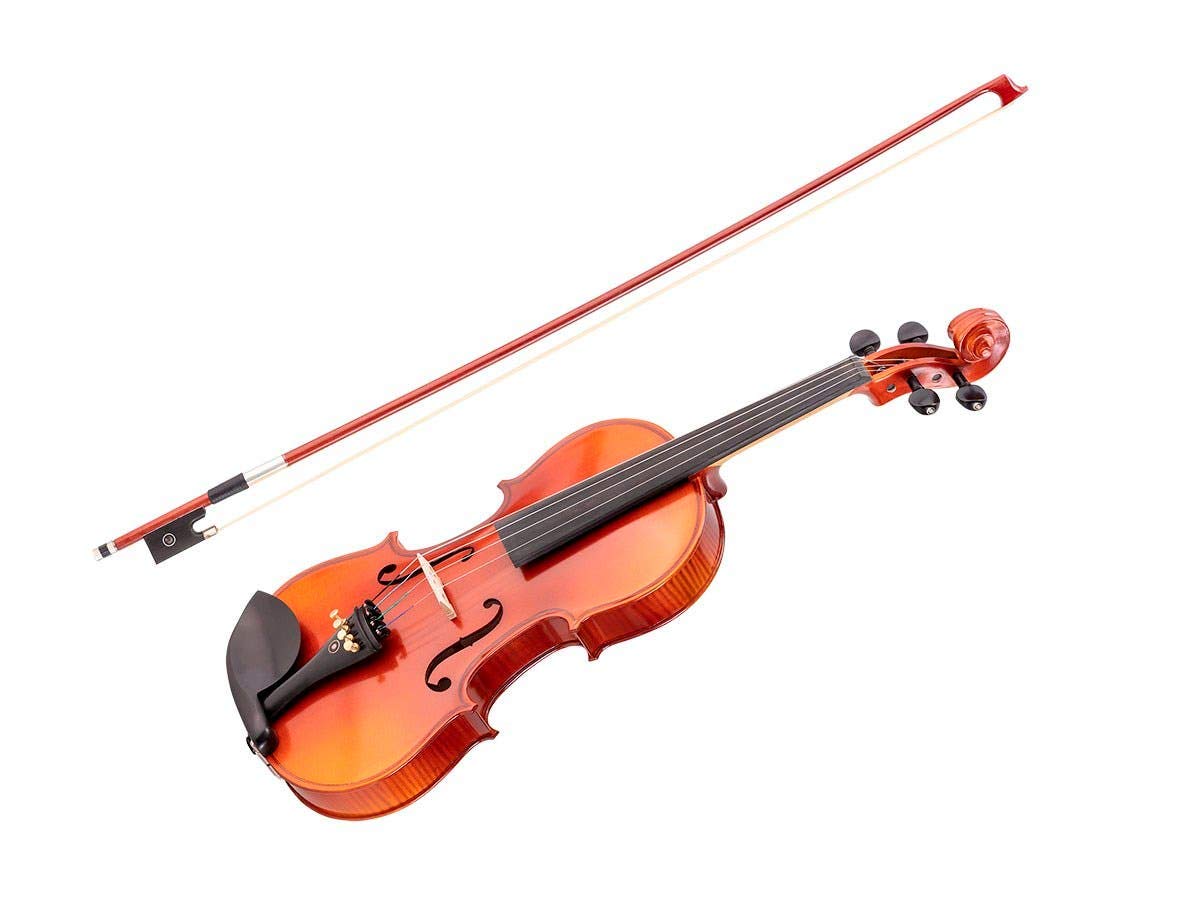 Monoprice 3/4 Size 4-String Violin for Beginners & Students - Full Size 609634 Model - Perfect for School Orchestras, Practice & Performances