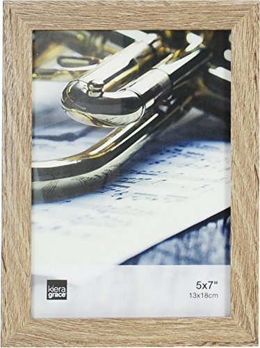 Kieragrace Linear Picture Frame 5x7 Inch Driftwood Grey - Perfect for Wall Decor, Home Office, and Gift Giving