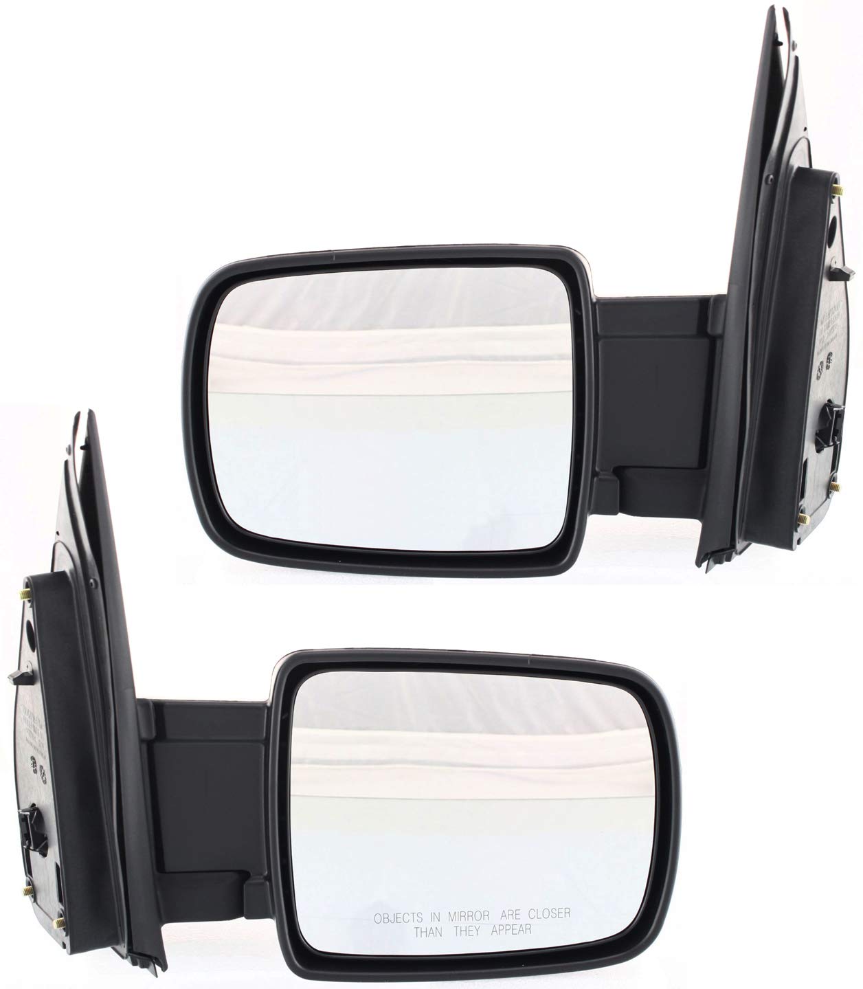 Kool Vue Power Heated Mirrors for Honda Element 2003-2011 - Driver & Passenger Side, Paintable - Defrost & Anti-Fog for Safe Winter Driving