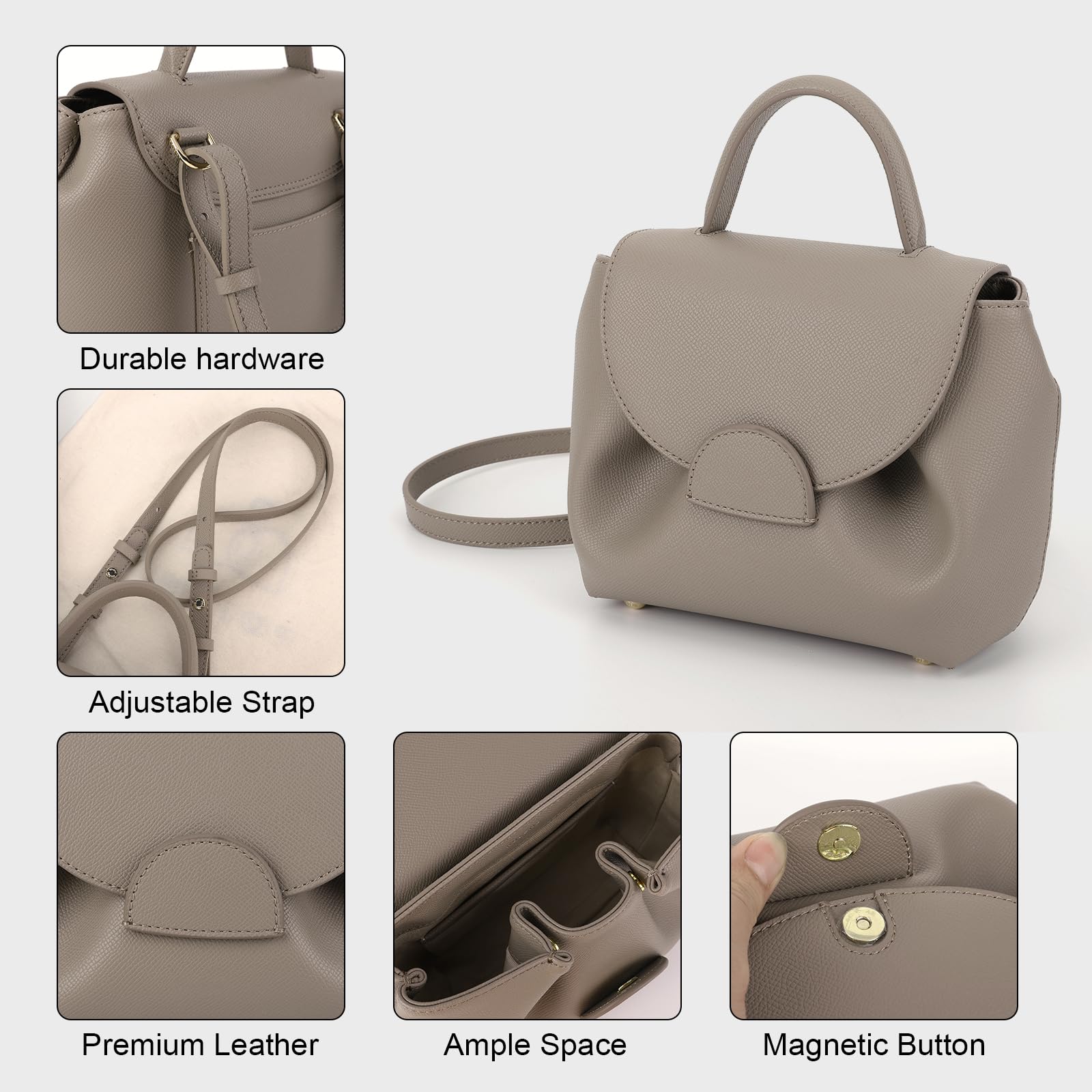 Stylish Women's Small Crossbody Bag - Lightweight Phone Purse with Top Handle, Trendy Shoulder Bag for Daily Use, Dating, Shopping & Travel | Perfect Gift for Her