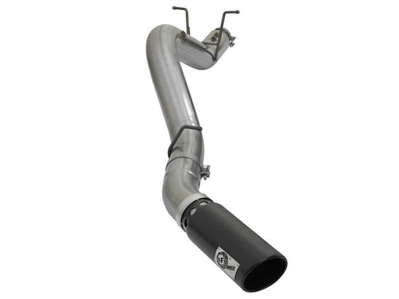 aFe LARGE BORE HD 5-inch 409 Stainless Steel DPF Back Exhaust System with Black Tip - Compatible with 2017 GM Duramax V8 6.6L (L5P) Diesel Trucks - Enhanced Performance & Aggressive Sound for Towing & Off-Road Adventures