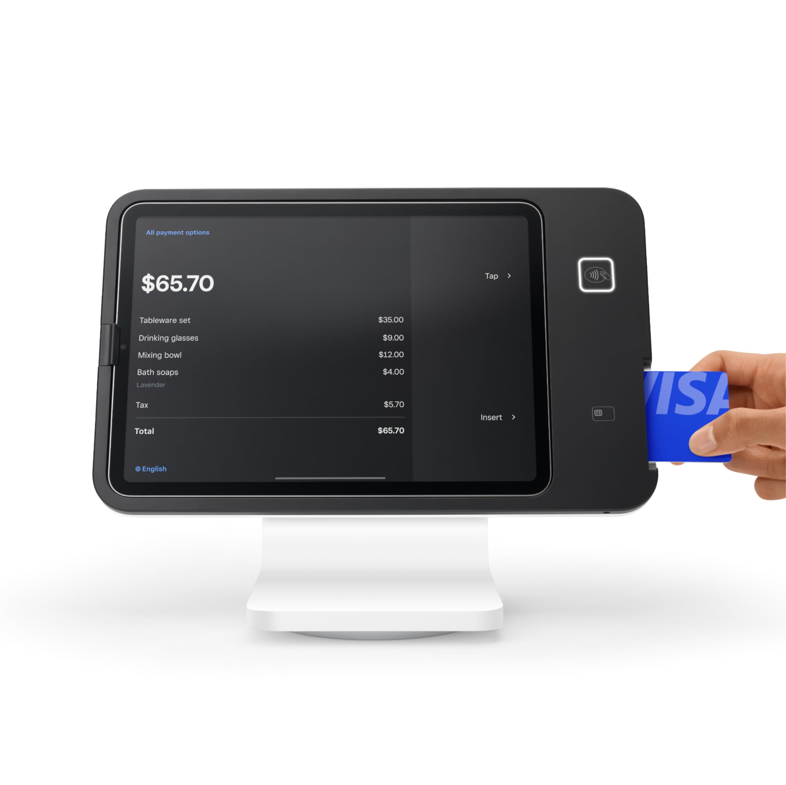 Square Stand for iPad 2nd Gen with USB-C - Secure & Adjustable iPad Holder for Retail, Restaurants & POS Systems