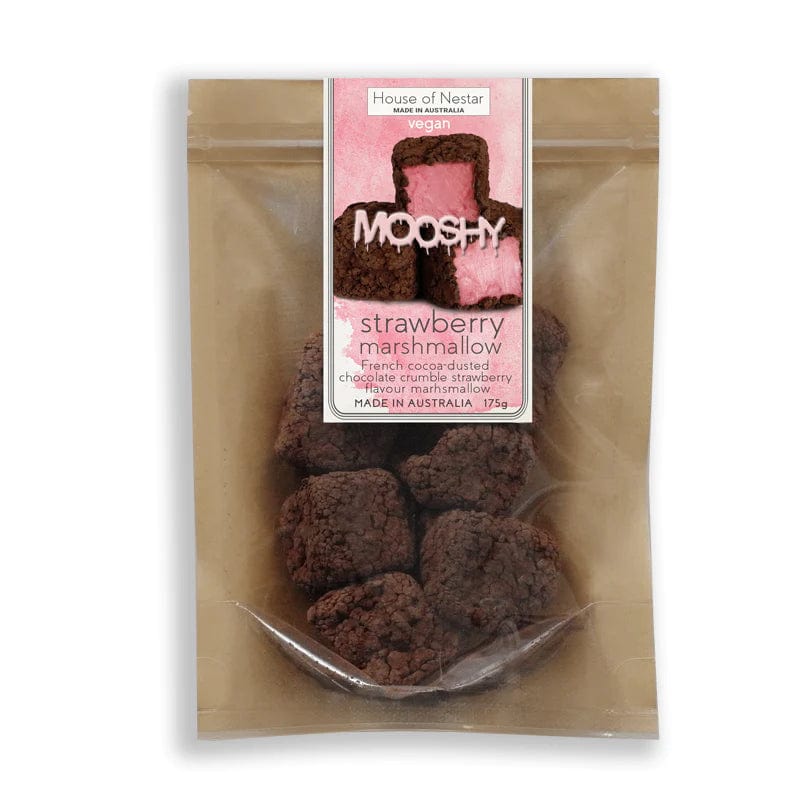 House of Nestar Mooshy Strawberry Marshmallows 175g - Soft & Chewy Candy for Baking, Desserts & Snacking - Perfect for Hot Chocolate, Gift Baskets & Party Favors