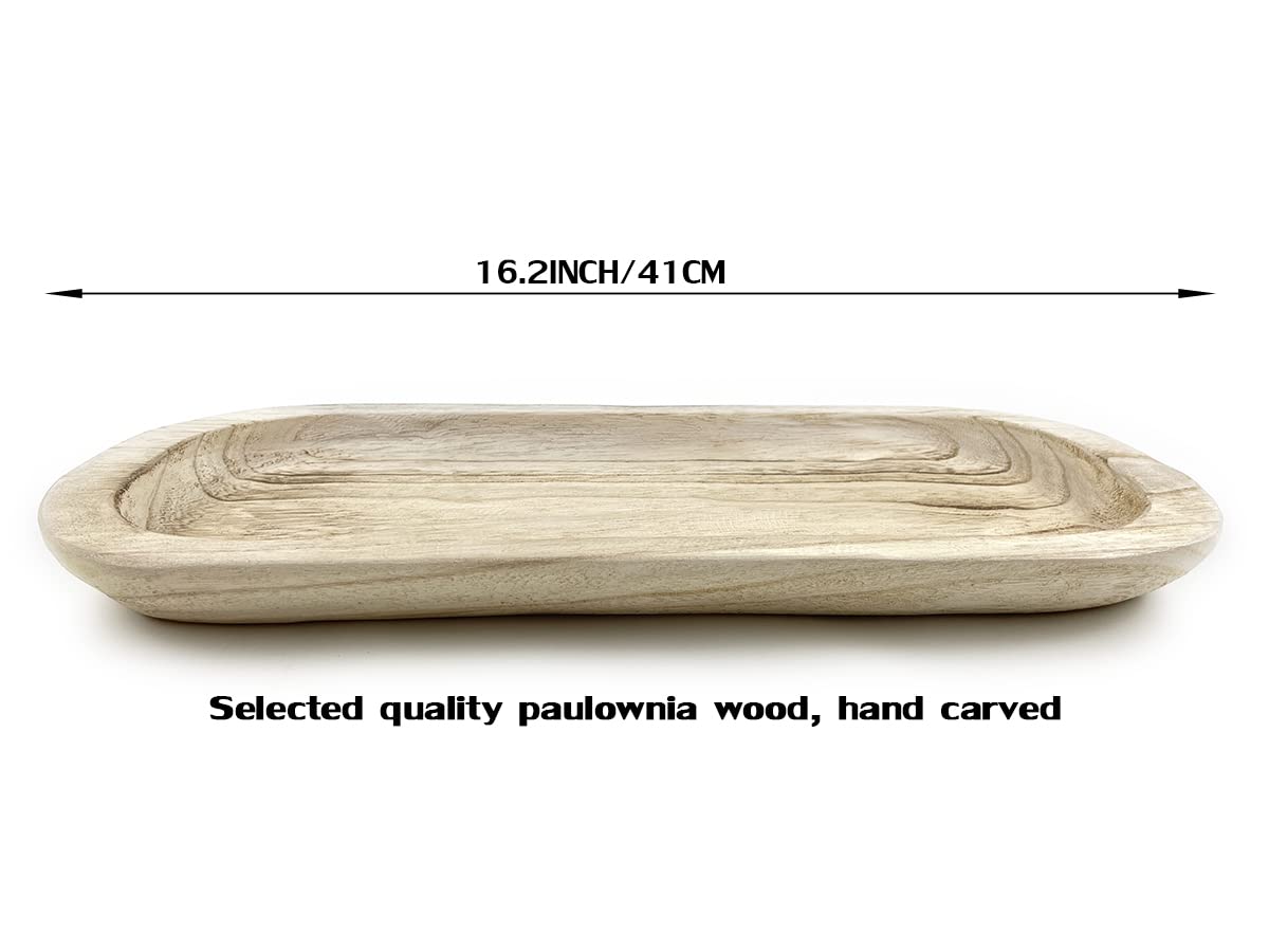Handmade Wooden Serving Tray - 16.2