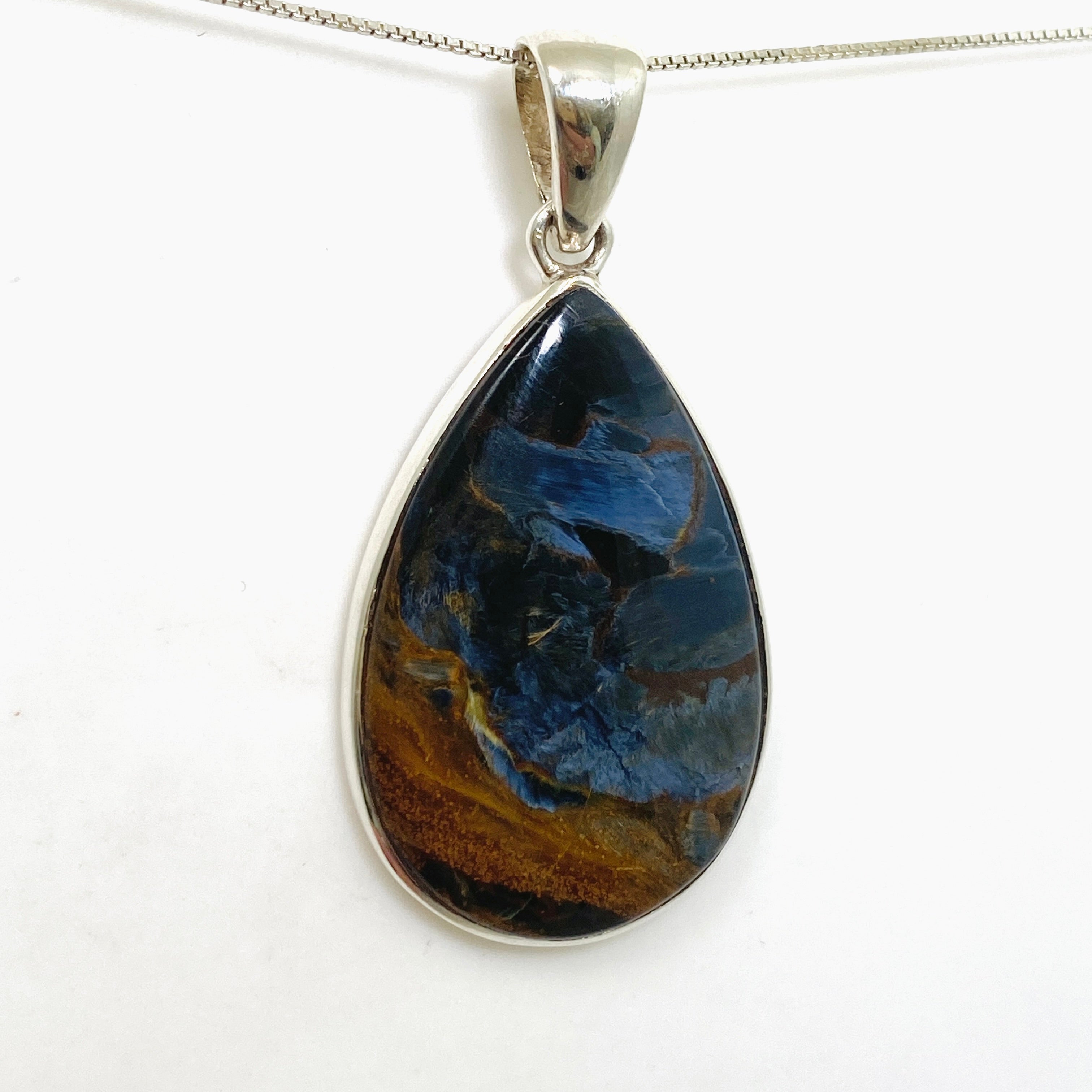 Natural Pietersite Teardrop Cabochon Pendant PPGJ1063 - Handmade Gemstone Jewelry for Women, Gift for Her - Perfect for Meditation, Energy Healing & Spiritual Practices