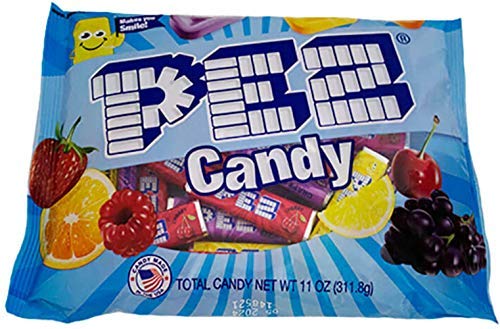PEZ Candy Refill Rolls Variety Pack - 11 oz Bulk Bag (35 Full Rolls) | Assorted Flavors for Candy Dispensers, Party Favors, Halloween Treats & Office Snacks