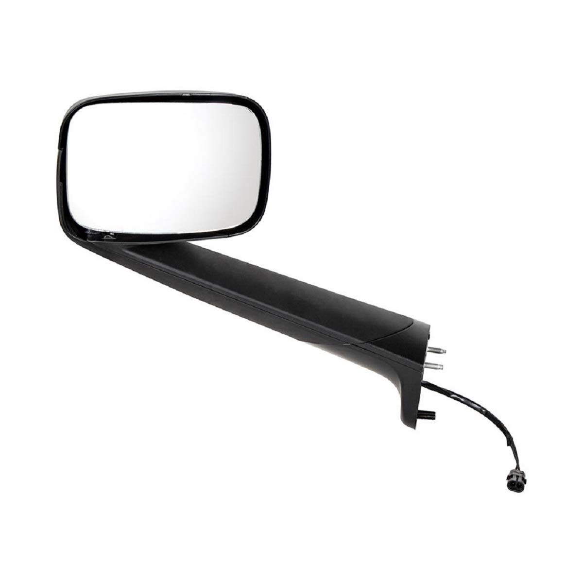 Heated Black Hood Mirror for 2018-2020 Freightliner Cascadia - Driver Side - Defrosting & Fog Prevention for Winter Driving