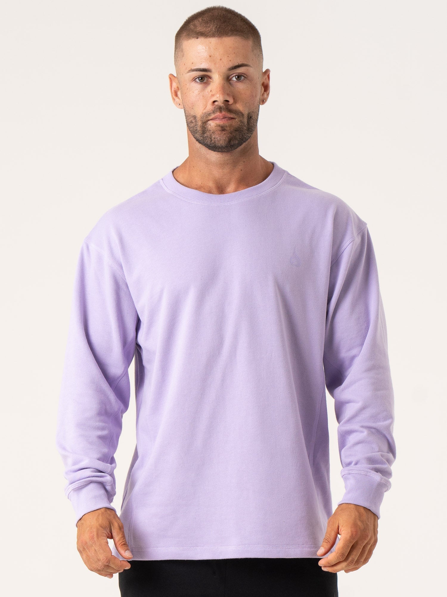 Force Crew Neck T-Shirt for Men - Soft Comfortable Cotton Purple Tee - Casual Wear, Gym, Workout & Everyday Outfit