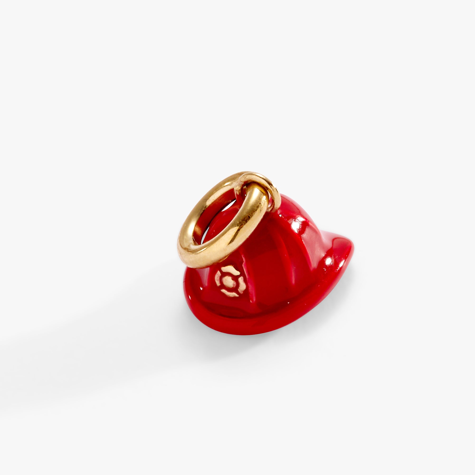 Firefighter Hat Charm - Cute Miniature Firefighter Helmet Keychain for Keyrings, Bags & Gifts - Perfect for Firefighter Enthusiasts, First Responders & Emergency Workers