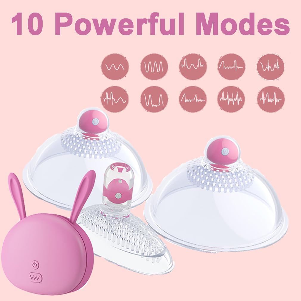 Premium 3-in-1 Nipple Stimulator & Clit Sucker - Rechargeable Adult Sex Toy for Women & Couples, Nipple Vibrators with Suction & Vibration Modes for Enhanced Pleasure - Perfect for Solo Play & Intimate Couples Moments