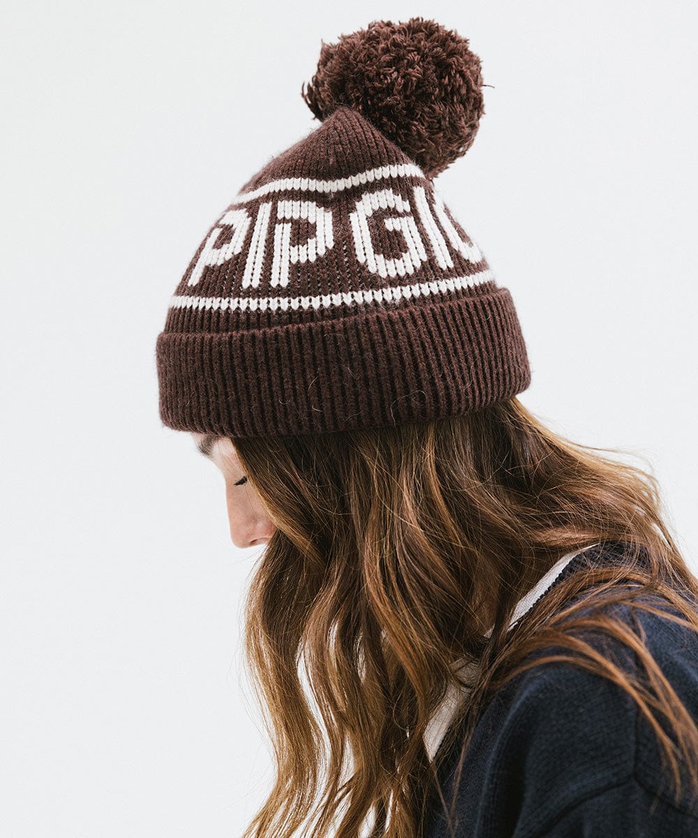 Jane Retro Pom Beanie - Soft Winter Knit Hat with Faux Fur Pom for Women & Girls - Perfect for Skiing, Snowboarding & Cold Weather Fashion
