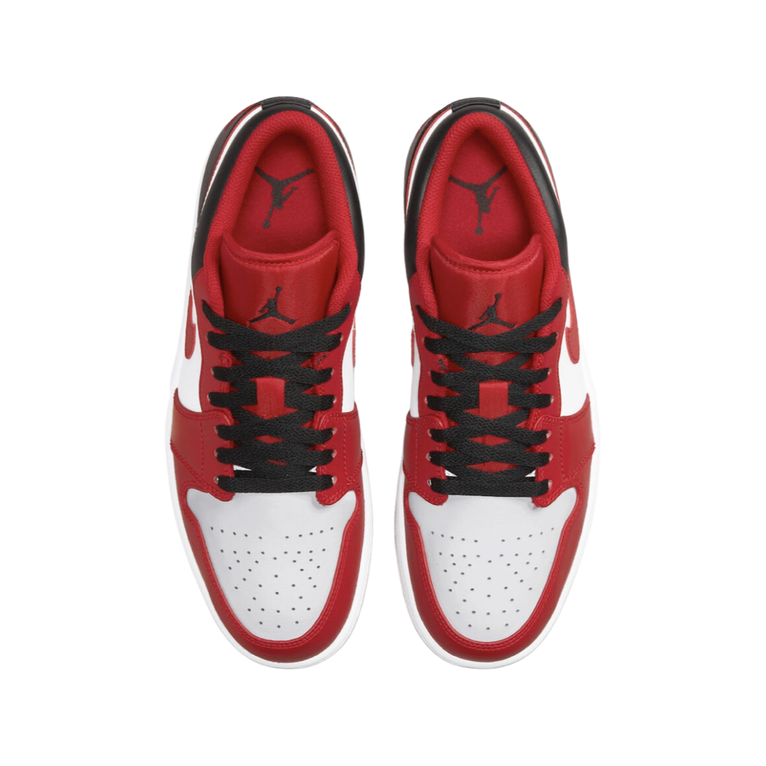 Air Jordan 1 Low Basketball Shoes - Chicago Bulls Colorway (Gym Red/White/Black) - Men's Sneakers for Streetwear & Casual Wear | Perfect for Basketball, Gym & Everyday Fashion