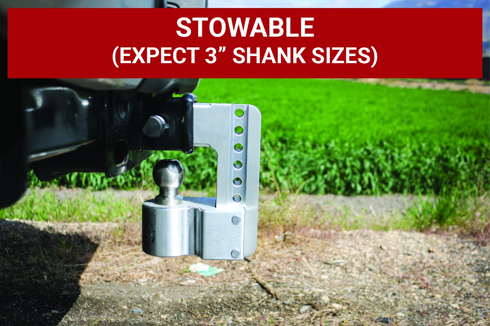 Weigh Safe Adjustable Trailer Hitch Ball Mount - 6