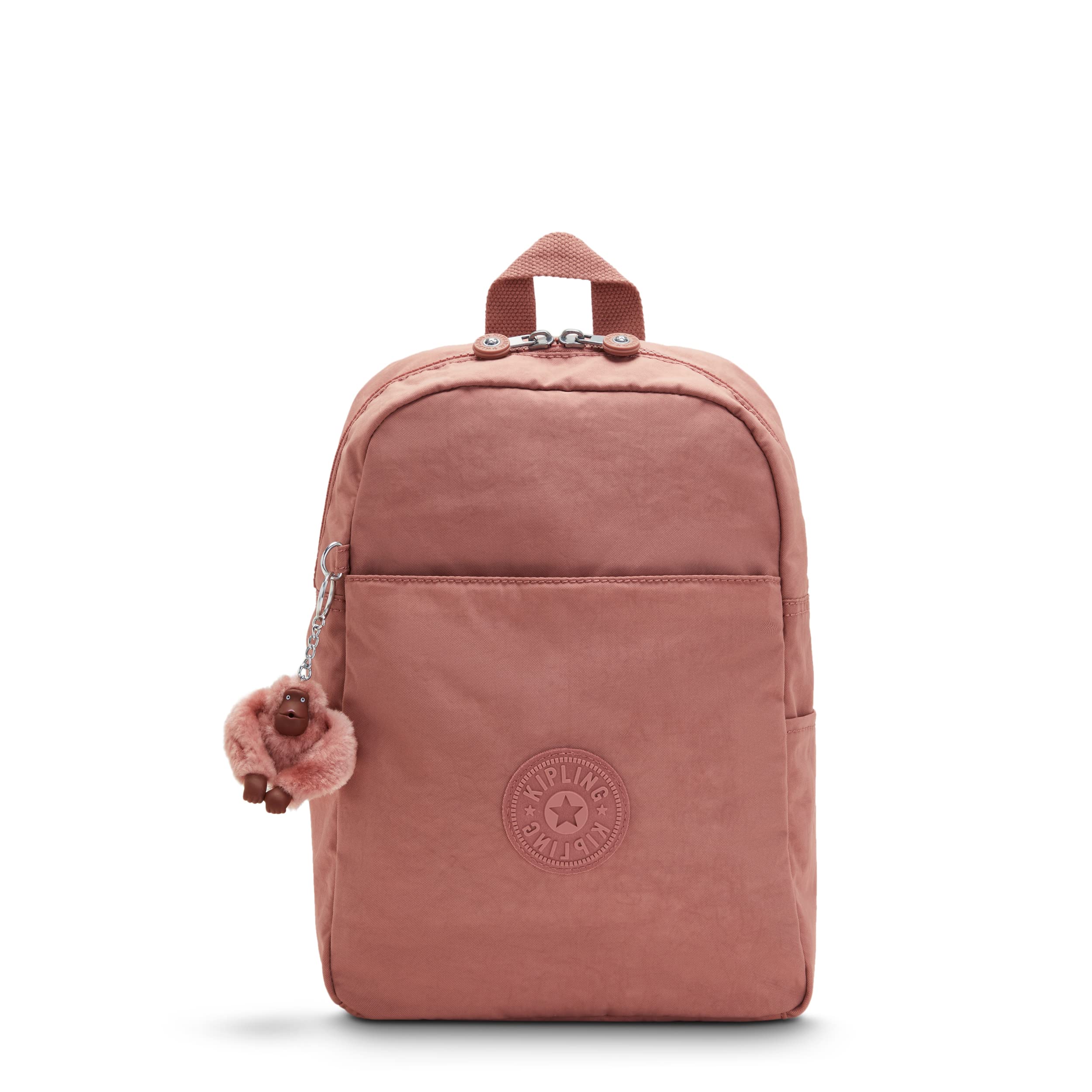 Kipling Women's Ferris Backpack - Adjustable Padded Shoulder Straps, Built-in Accessories Organizer, Durable Nylon Travel Bag with Iconic Monkey Keychain - Perfect for Work, School & Travel