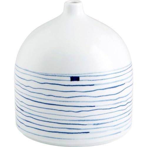 Whirlpool Glass Vase - 11 Inches Tall, 9.75 Inches Wide - Perfect for Home Decor, Wedding Centerpieces & Flower Arrangements