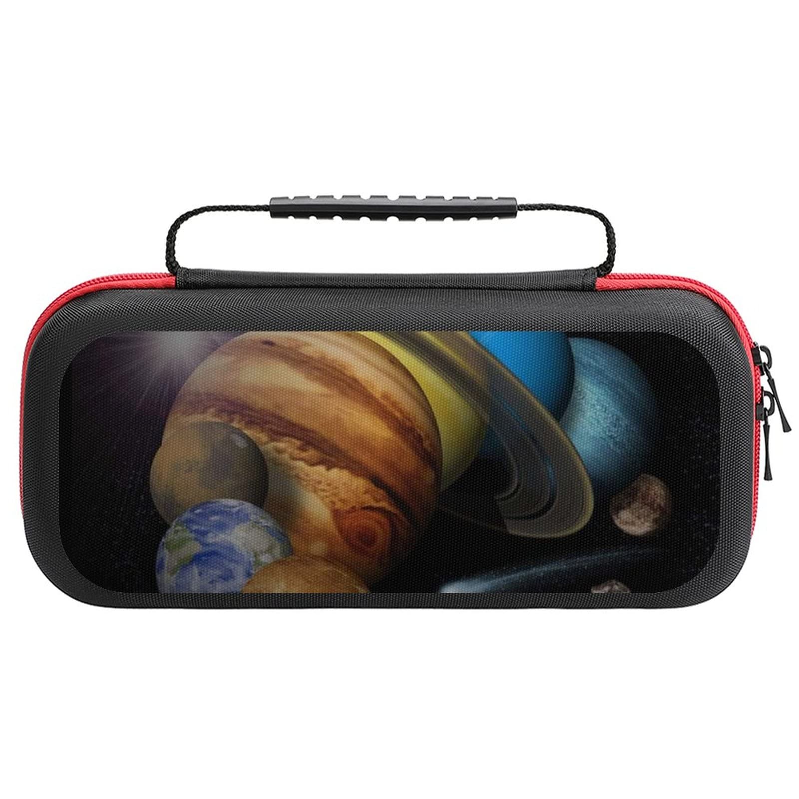 FunnyStar Space Solar System Nintendo Switch Carrying Case - Protective Storage Handbag for Travel, School & Gaming Accessories | Compatible with Switch Console & Joy-Cons