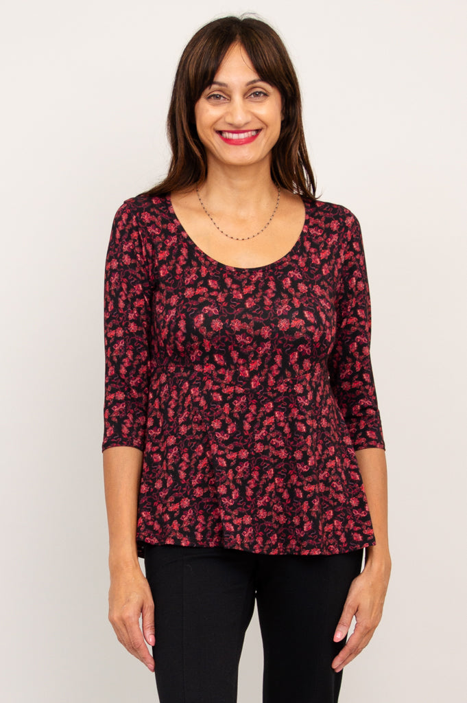 Kimmy Top - Floral Bamboo Blouse for Women | Breathable & Comfortable Summer Wear | Perfect for Beach, Vacation & Casual Outings