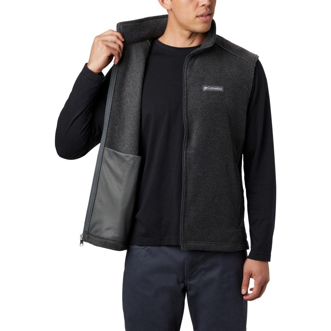 Columbia Steens Mountain™ Fleece Vest for Men - Lightweight Insulated Outdoor Jacket for Hiking, Camping & Casual Wear