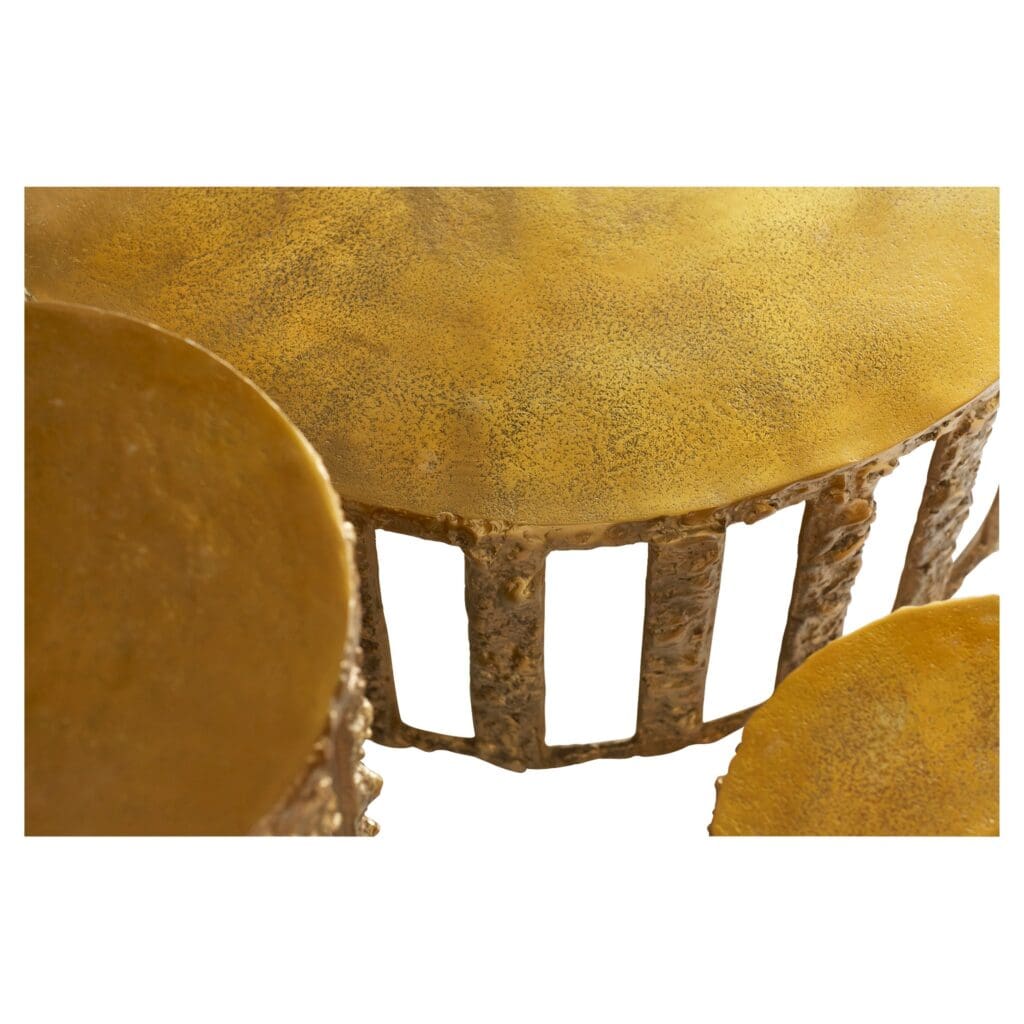 Cyan Design 11141 Lucila Small Gold Side Table - Elegant Accent Table for Living Room, Bedroom, or Office Decor