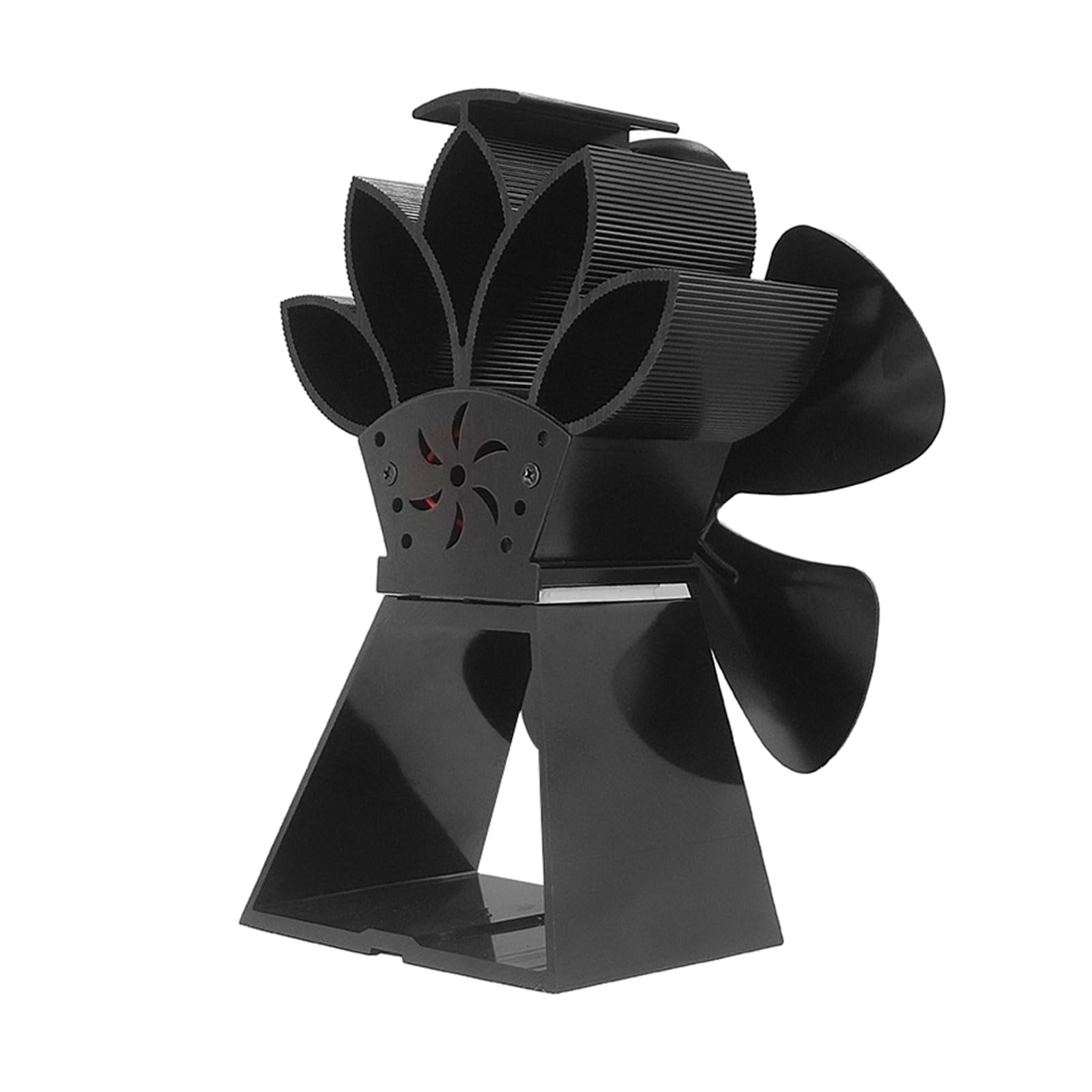 MEELYHOME 5-Blade Heat Powered Stove Fan - Quiet & Efficient Wood Burning Stove Fan for Even Heat Distribution | Eco-Friendly, No Electricity Needed | Perfect for Cabins, Greenhouses & Home Heating