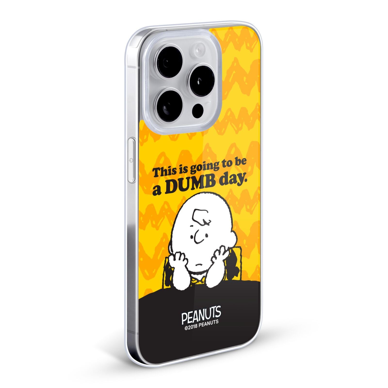 Officially Licensed Peanuts Dumb Day Charlie Brown Soft Gel Case for iPhone 11 Pro Max - Cute Cartoon Phone Cover with Shock Absorption | Perfect Gift for Peanuts Fans, School & Office Use