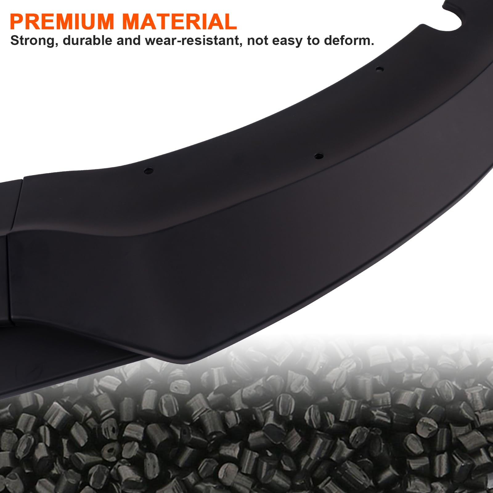 4PCS Front Bumper Lip for Dodge Charger SRT 2015-2022, ABS Lower Chin Spoiler Splitter Diffuser Body Kit - Matte Black | Enhances Aerodynamics & Aggressive Styling for Street Racing & Car Shows