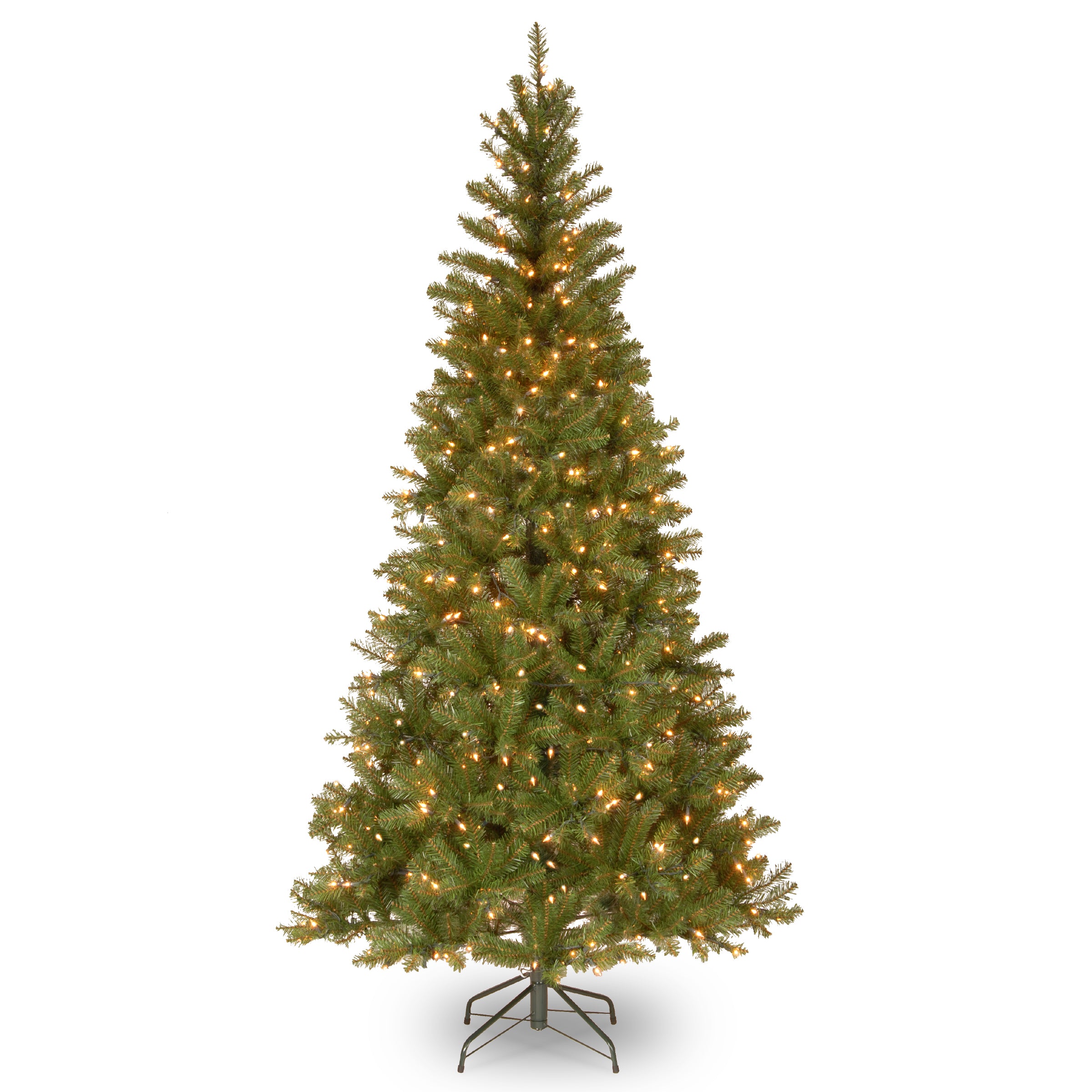 6.5 ft Pre-Lit Slim Aspen Spruce Christmas Tree with 500 Clear LED Lights - Perfect for Small Spaces, Apartments & Holiday Decor