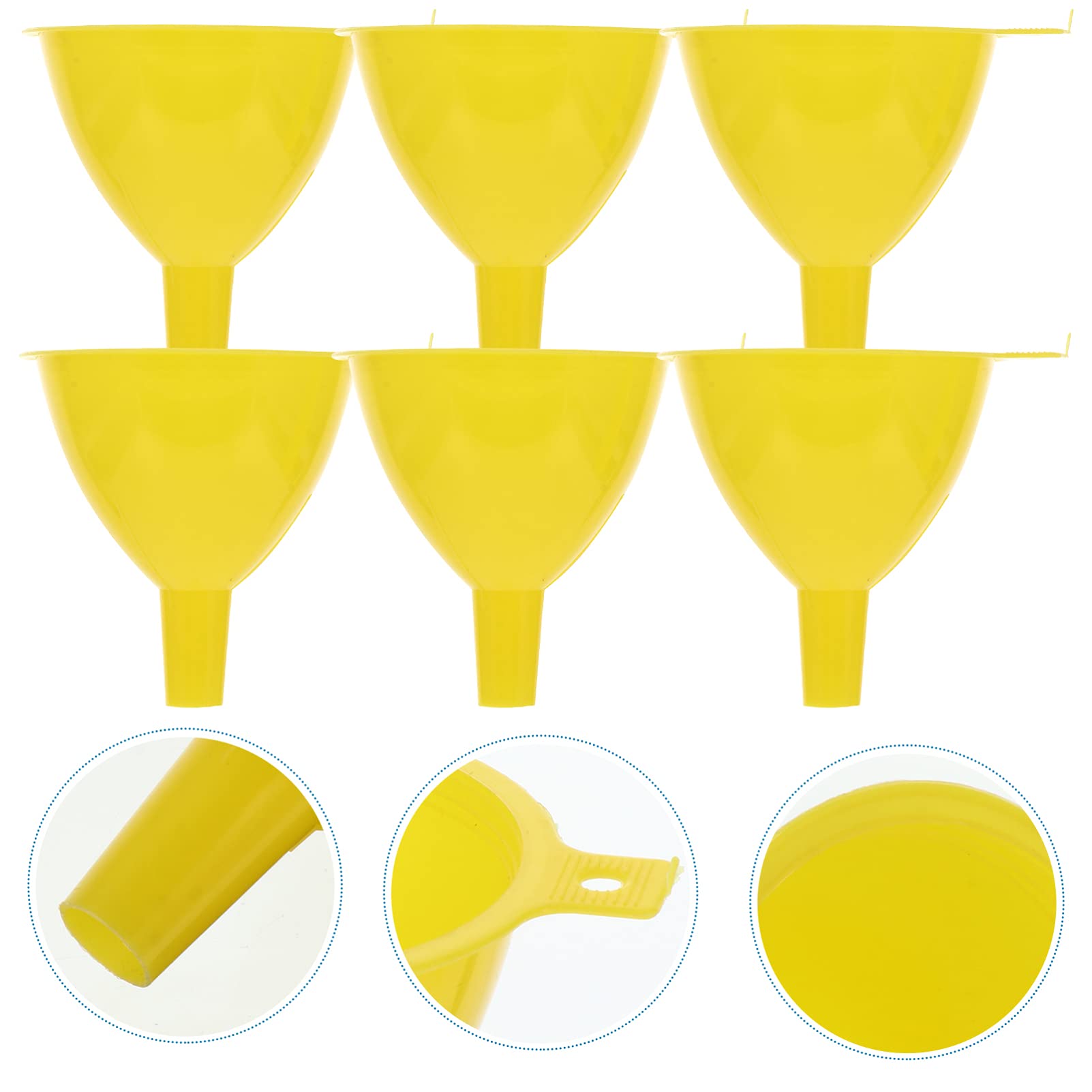 10pcs Mini Plastic Funnels for Laboratory, Essential Oils & Experiments - Small Liquid Transfer Funnels for DIY, Home Science & Chemistry Projects