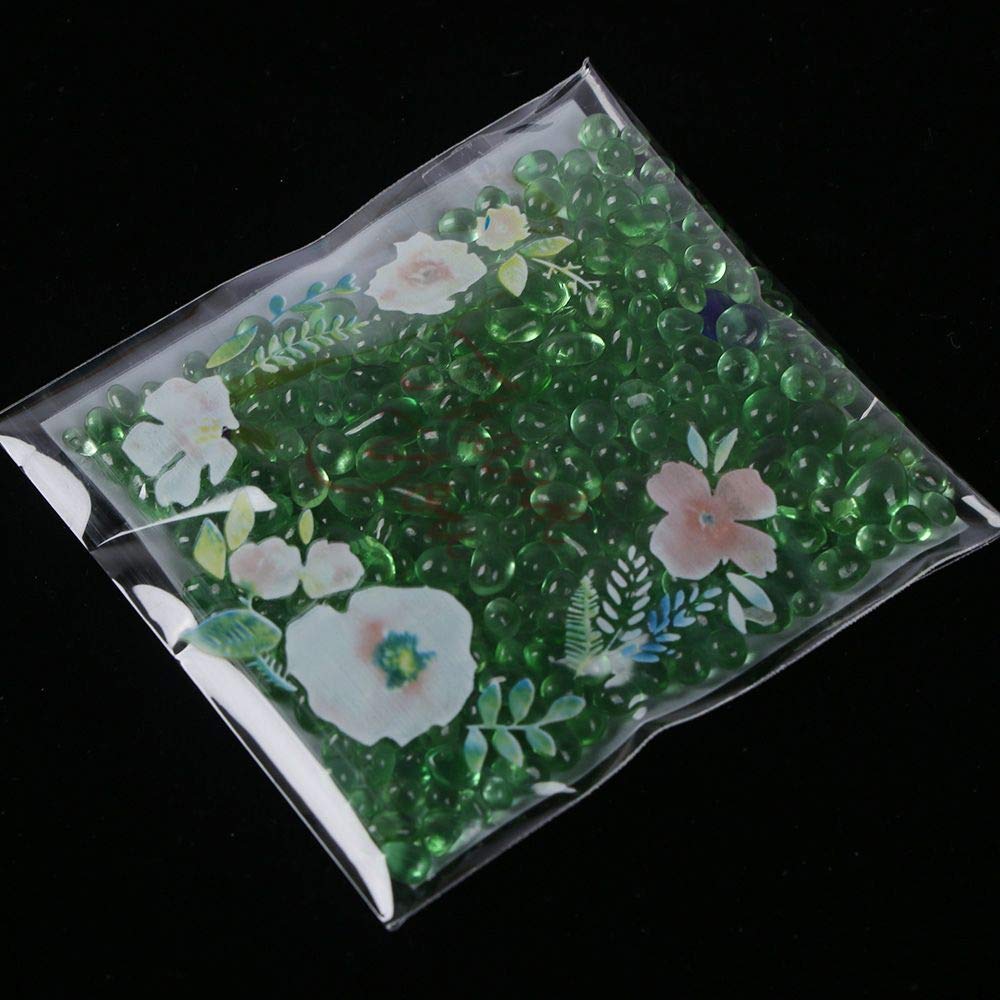 300-Piece Resealable Plastic Cellophane Bags with Self-Adhesive Closure - Thank You Printed Cookie & Candy Packaging Bags for Snacks, Treats, Candles, Soaps - Perfect for Party Favors, Gift Wrapping & Small Business Retail Packaging