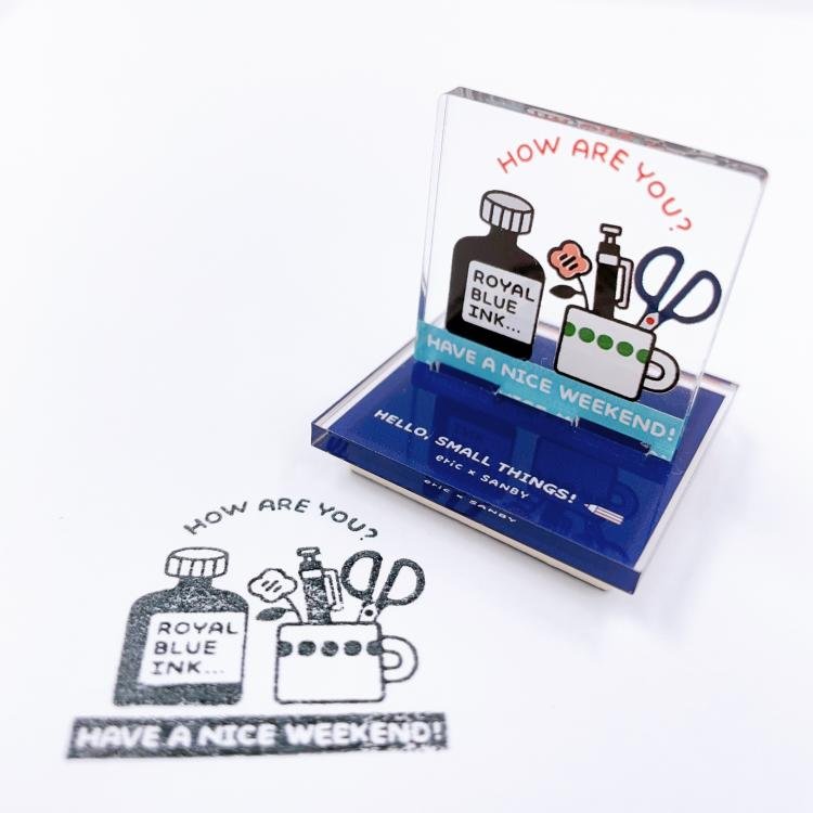 Acrylic Stamp Stand - Eric Collaboration & Sanby - Perfect for Scrapbooking, Card Making, and DIY Craft Projects