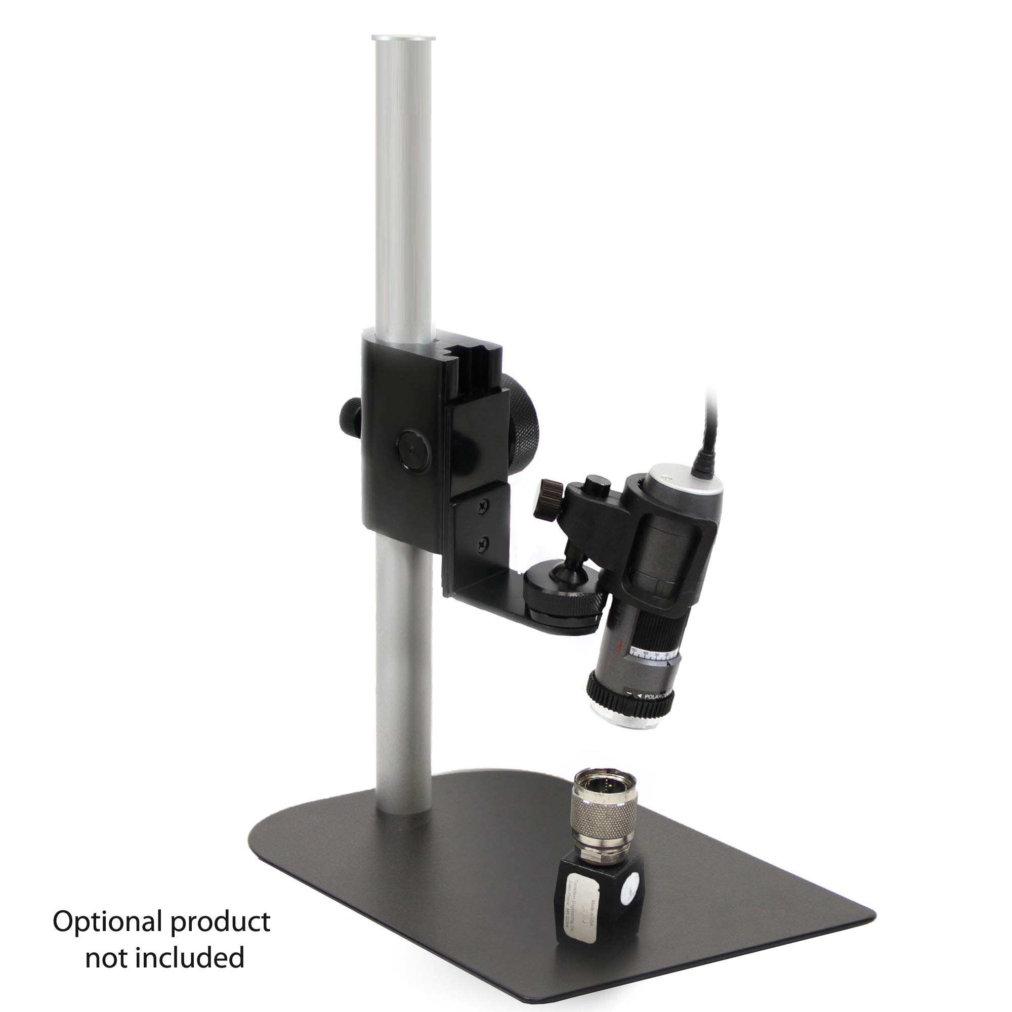 Dunwell Tech MS35B Adjustable Vertical Stand for Dino-Lite Microscopes | 8.07x4.92x12 Inch | Perfect for Lab Work & Precision Inspection
